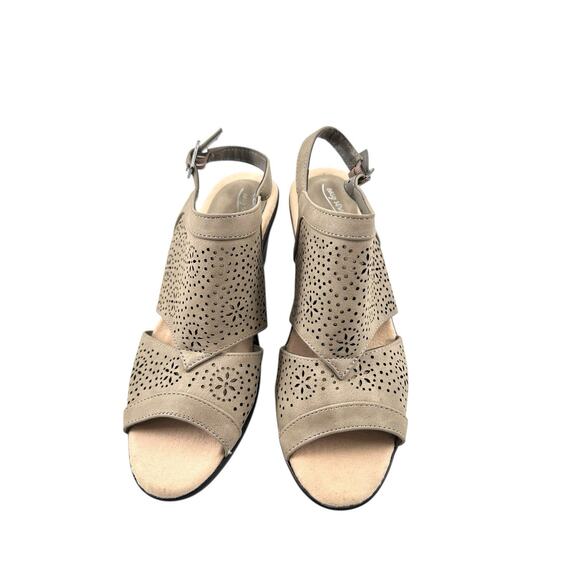 Easy Street Women Perforated Slingback Sandals Linda Size US 7M Gray - Picture 5 of 10